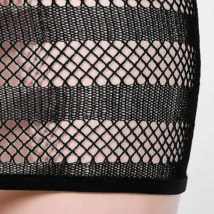 Women's One Size Mesh Fishnet Babydoll Lingerie Nightgown Sleepwear