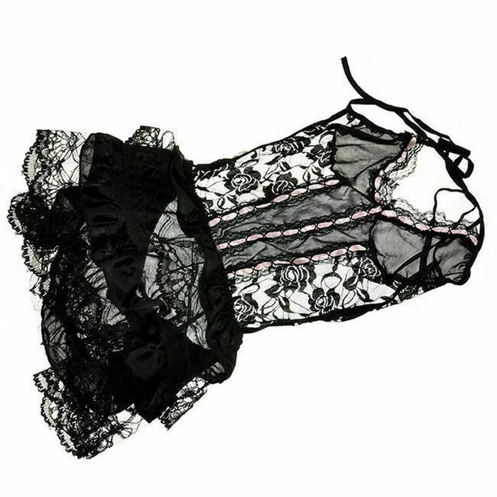 Women's Princess Maid Cosplay Costume Lingerie Babydoll Clubwear Outfit