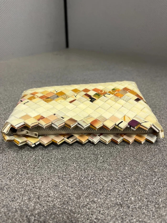 Women's Recycled Materials Clutch Handbag – Artistic Designer Purse