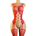 Women's Small Fishnet Bodystocking Bodysuit Lingerie