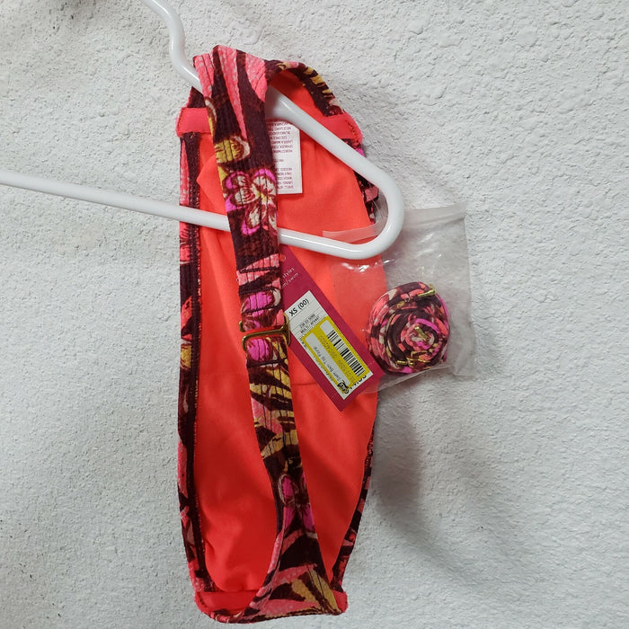 Xhilaration Juniors' Pique Bandeau Bikini Top, Multicolor Floral, X-Small