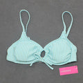 Xhilaration Seersucker Front Loop Bralette Bikini Top