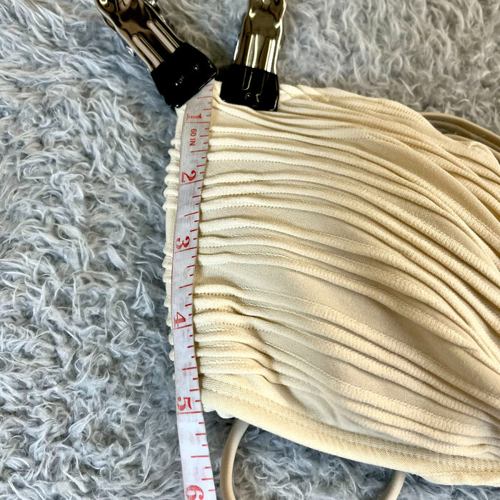 Zaful Women's Cream Textured Bikini Swimwear